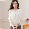 Women's 100% Pure Wool Knit Cardigan Sweater