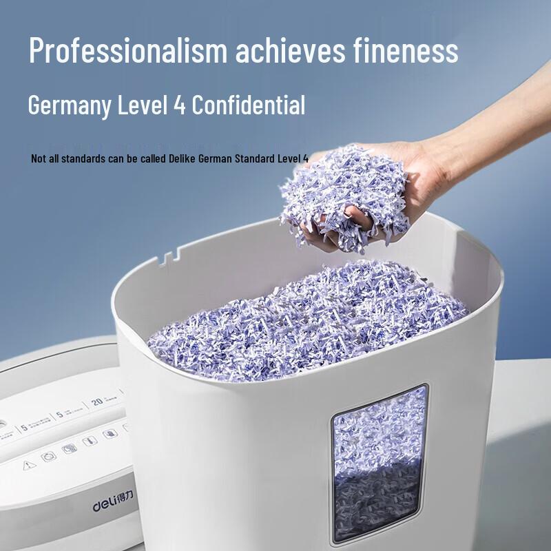 Deli Mini Desktop Paper Shredder CN Plug (adapter Included)