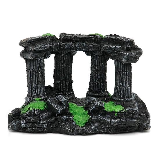 

Aquarium Ornament European Style Decorative Resin Fish Tank Castle Ornament for Aquarium Decor C