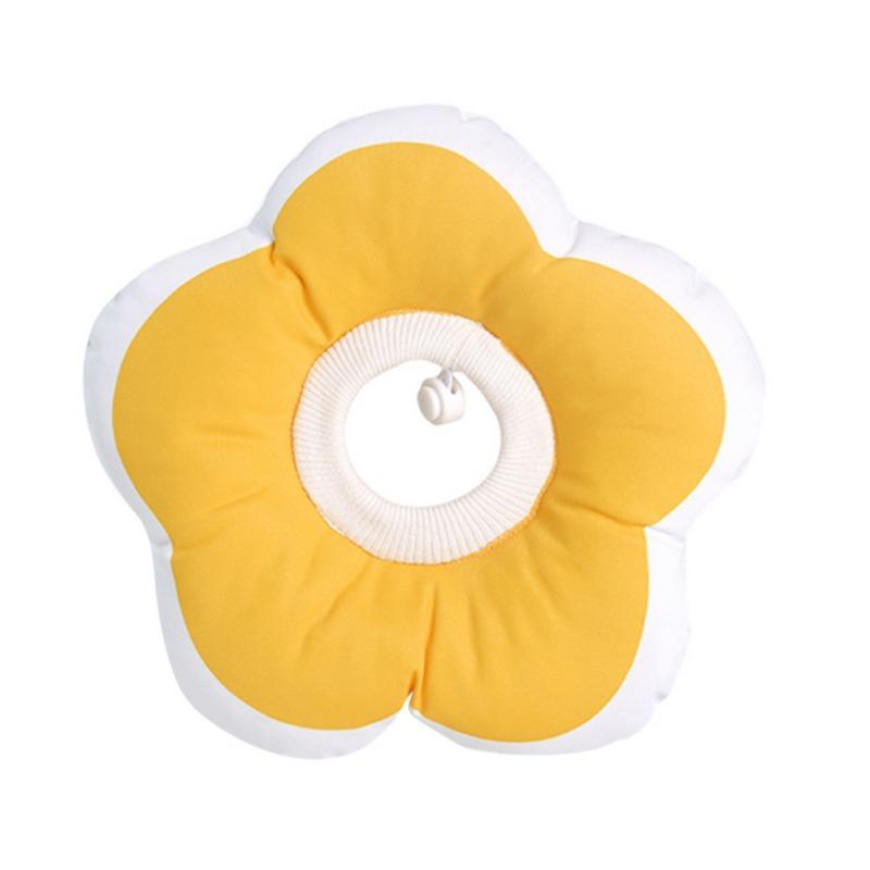 

Кольцо-воротник для восстановления кошки, регулируемый, не липкий, кошачий воротник, защита от вылизывания, защита головы собаки, дезинфекция питомца, защита шеи XS жёлтый