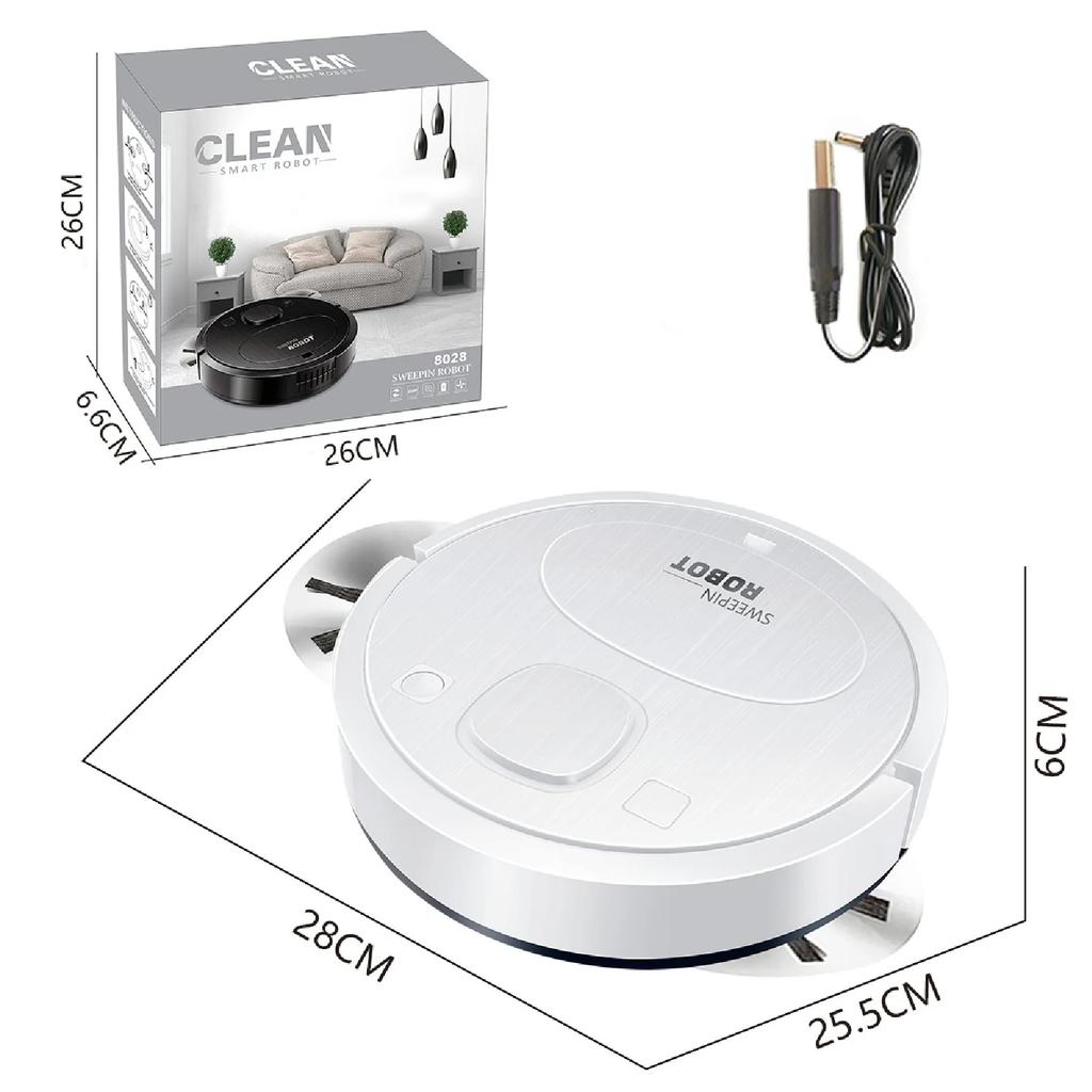 Robot Aspirador Inteligente para Suelos Ultracallado con Control Remoto Aspiradora Alfombra Inalámbrica Mopa para Uso Doméstico y de Oficina