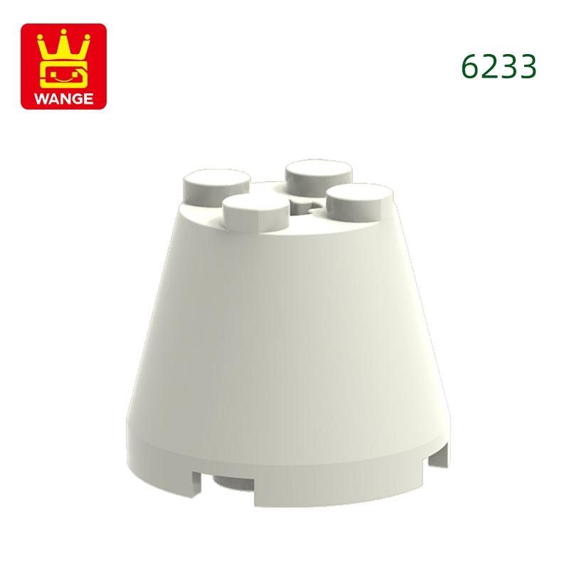 Non-Toxic 35Pcs/Lot 6233 3X3X2 Cone Building Blocks Moc Compatible With All Brand Circular Bricks Children'S Diy Toys Gift Box