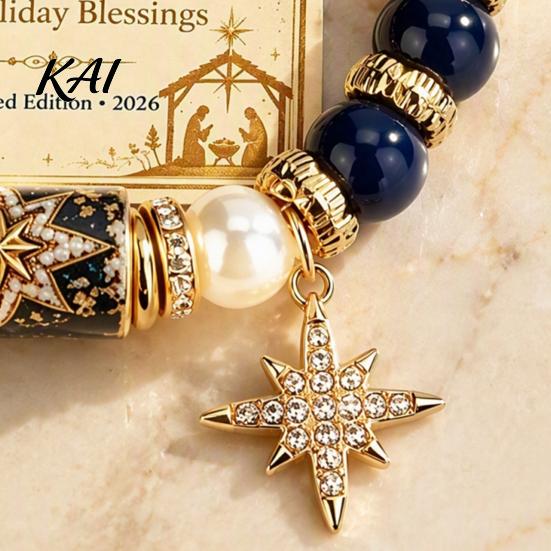 Anma Tatil Kutlama Hediyesi Kadınlar İçin Noel Bileklikleri, Boncuklu Charm Esnek Bileklik Esnek Boncuklu Kız Kartı ile, Takı Çorabı