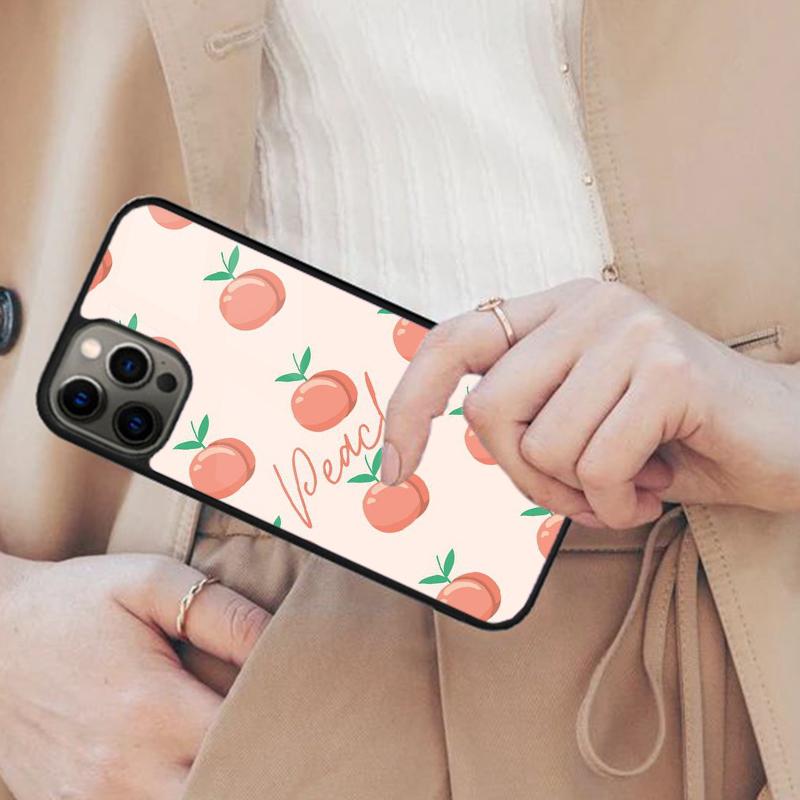 Pink Peaches Aesthetic Magnetic Phone Case For APPLE iPhone 17 Air 16 14 13 12 Pro Max 15 Plus Wireless Charge MagSafe Cover
