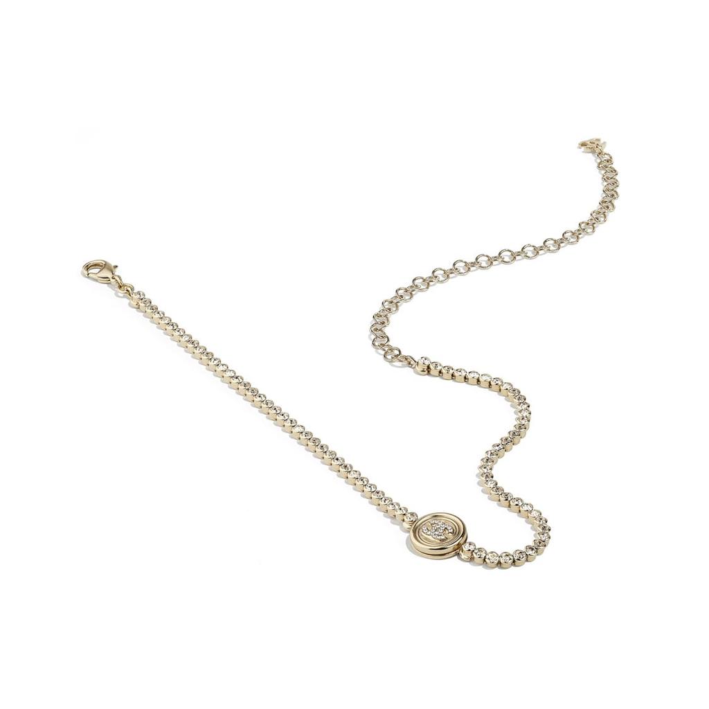 CHANEL Double C Brass Necklaces Women's AB6235-B05696-NC476