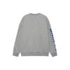 Li Ning Training Series Logo Print Warm Fleece Loose Pullover Sweatshirt Unisex Sweatshirt Gray AWDRF44-5