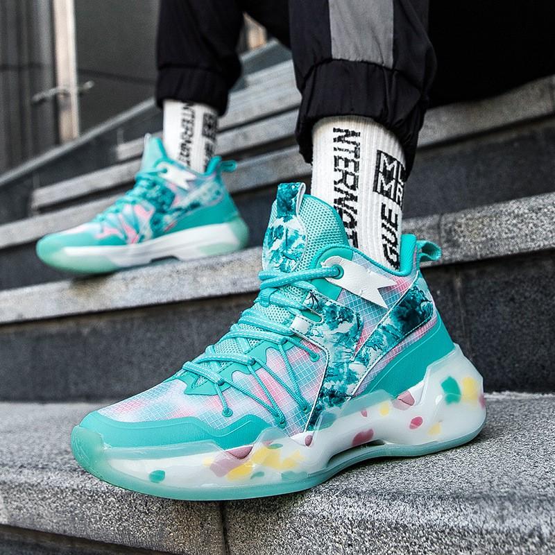 Unisex High-Top Basketball Shoes Indoor Court Training Winter Mesh Upper Fashion Sport Sneakers