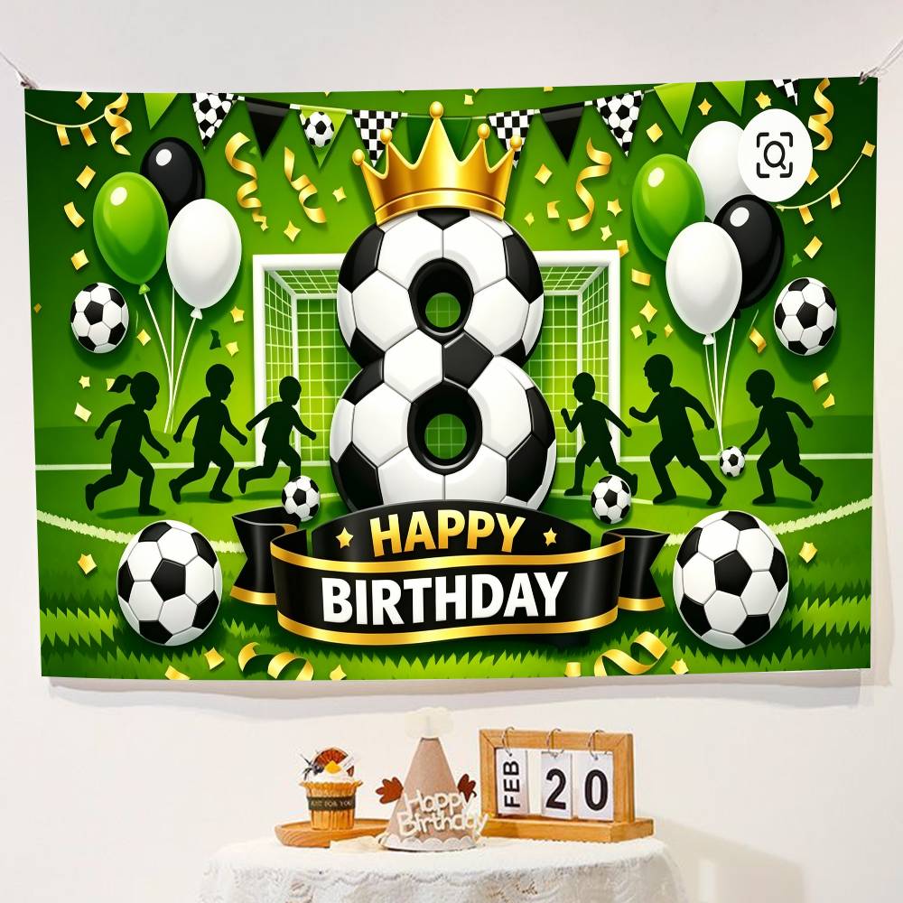 Football Boy Birthday Party Decorations Backdrop Photography Background Photo Studio Props Banner