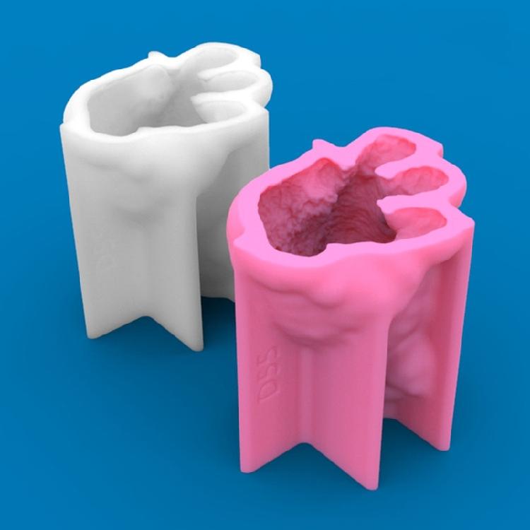 Large Dog Silicone Mold Gypsum Epoxy Aroma Candle Mould for Home Decoration
