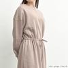 FashionBerry Maxi Dress with Drawstring Greyish Size Warm and Maternity and Women's Long-Sleeved Design, Beige, M, Comfortable, Loungewear, Friendly,