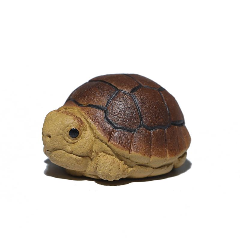 Yixing Clay Teapet Turtle Mini Bionic Tortoise Tea Ceremony Accessory