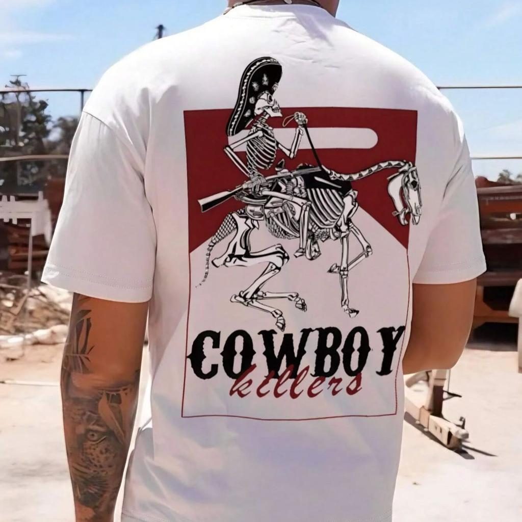 Men's Simple Print Crew Neck Short Sleeve Mens Clothing T-shirts Tee Shirt Homme New in Top & Tees Mens Pullover T-Shirt 50235