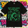 2025 Summer Funny Vintage Gay Frog Humor Graphic Men's Woman Hip-hop 100% Cotton Oversized High Quality Tops Cotton T-shirt
