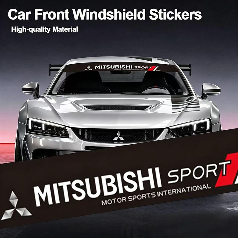 Car Front Rear Windshield Decoration Sticker For Mitsubishi Outlander Space Delica Mirage Jinxuan Attrage Xpander Mirage Montero