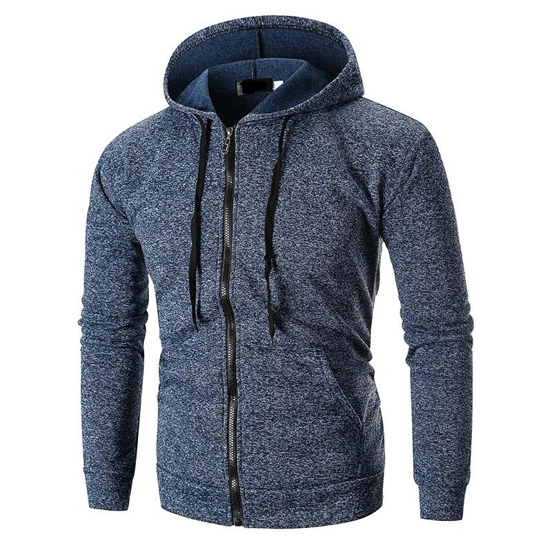 Premium Quality Men's Athletic Soft Sherpa Zip Up Hooded Hoodie Sweater Jacket Coat For All Seasons