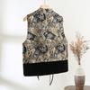 2025 type unique chic super good-looking vest spring jacquard stand-up collar buckle outer