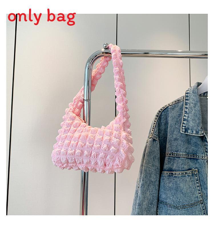 Cute Bubble Single Shoulder Bag For Daily Use With Zipper Closure And Polyester Lining