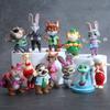 12uds/Set Zootopia 2 Figura de Acción Juguete Judy Coneja Nick Zorro Serie Figura Anime Regalos de Navidad para Fans