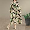 Plus Size Cotton Vintage Floral New In Dresses for Women Casual Loose Long Summer Dress