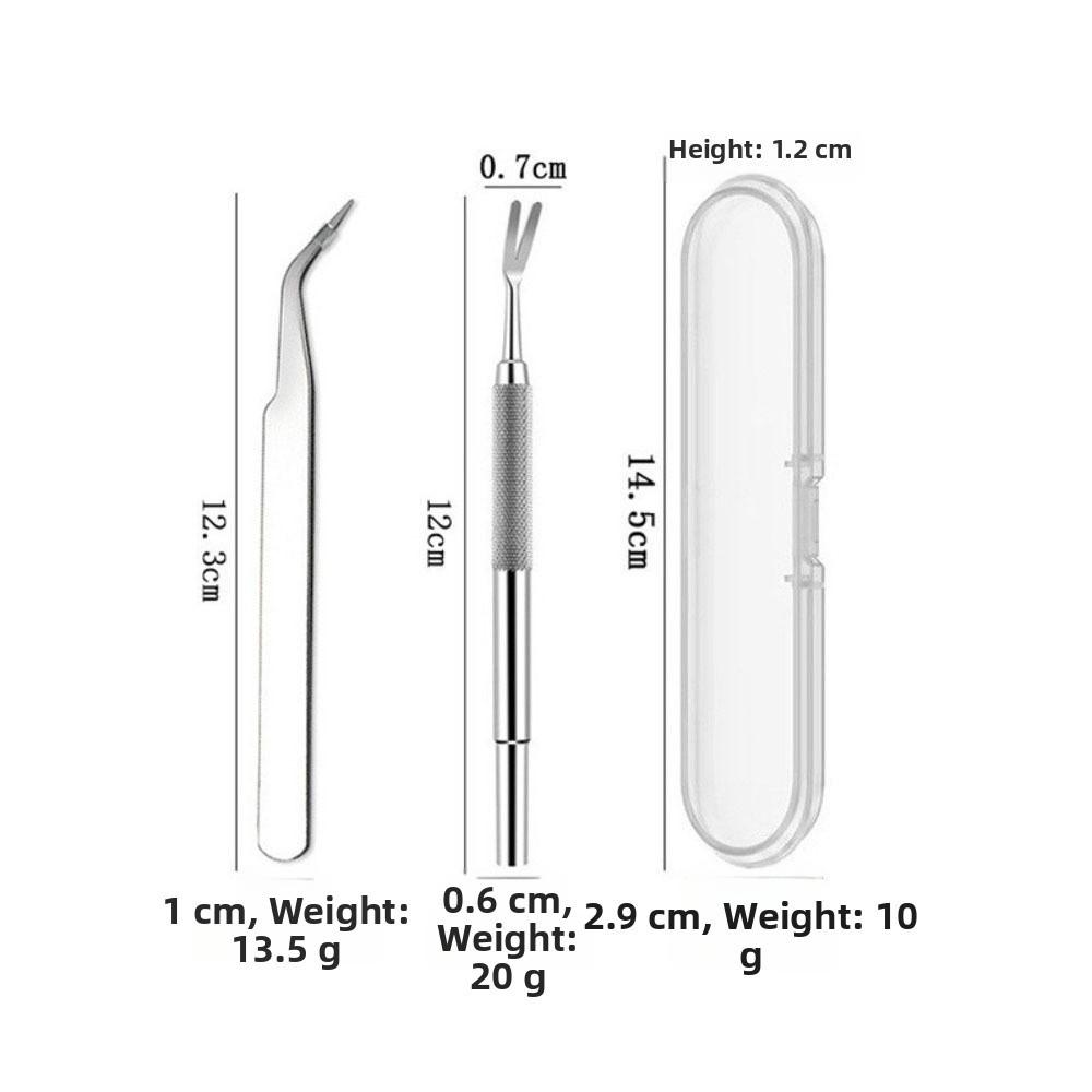 Reusable Tick Removal Tweezers Cleaning Flea Remover Tool New Tick Fork Tool  Pet Care Tool Style A