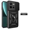 For Vivo V25 Case Vivo V25e Cover Vivo X80 Lite Magnetic Ring Holder Armor Phone Case Slide Camera Protect Back Cover
