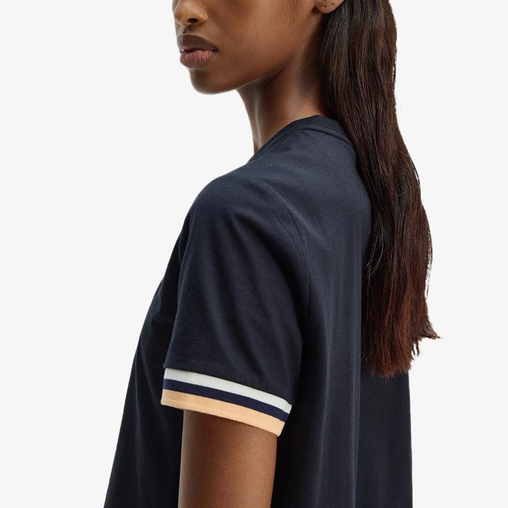 Fred Perry [Womens] Bold Tipped T-Shirt - Navy Afpf2612179-608