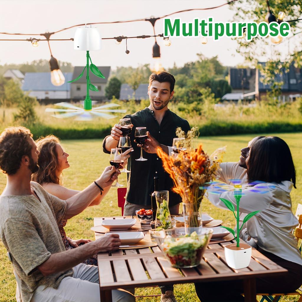 3pcs Fly Fans for Tables Fly Repellent Fans Battery Powered Bug Fan Indoor Outdoor Portable Table Fly Fans for Picnic Party BBQ,