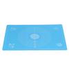 64x45cm High Temperature Resistant Non-Stick Silicone Dough Mat with Scale Baking Tool(Blue )