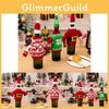 Charming Knitted Wine Bottle Sweater Outfit For Holiday Decor With Elegant Designs