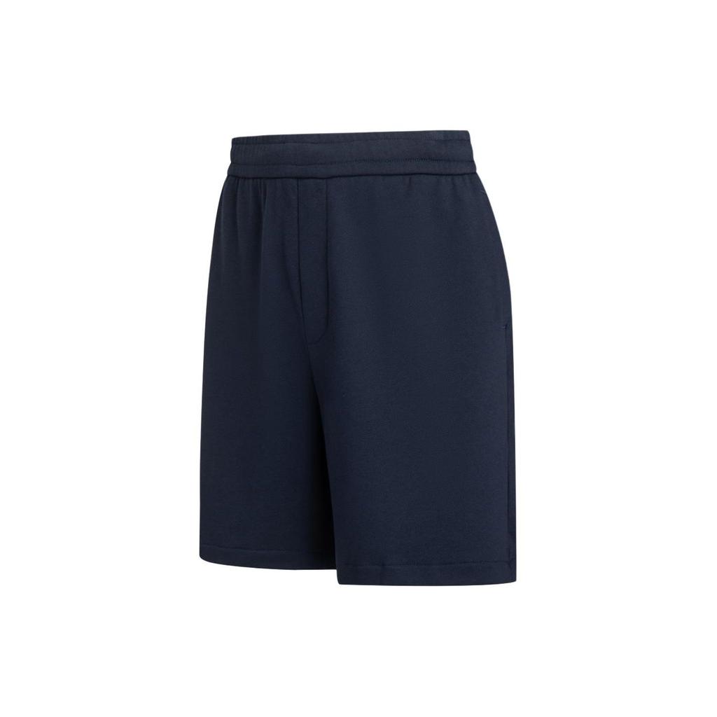 Armani Exchange SS24 Solid Logo Straight Leg Casual Shorts Men Shorts Navy 3DZSHH-ZJGGZ-15CX