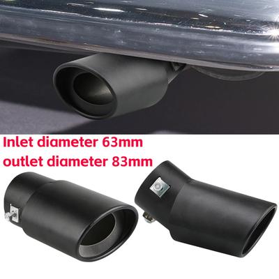 Universal Aluminum Alloy Car Exhaust Muffler Tip Pipe for Mazda Nissan Ford Kia Hyundai Citroen Volkswagen Interface 63mm