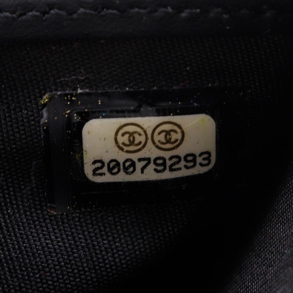 CHANEL brilliant Purse A50106 Zip Around black enamel Women Used