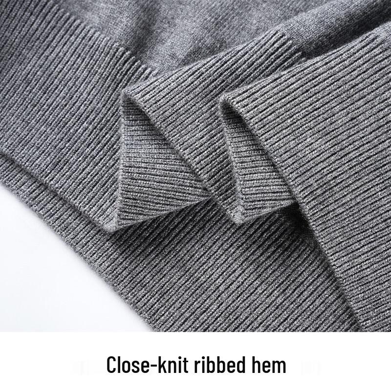 CARLI Men's Mock-Neck Faux-Layer Wool Blend Sweater