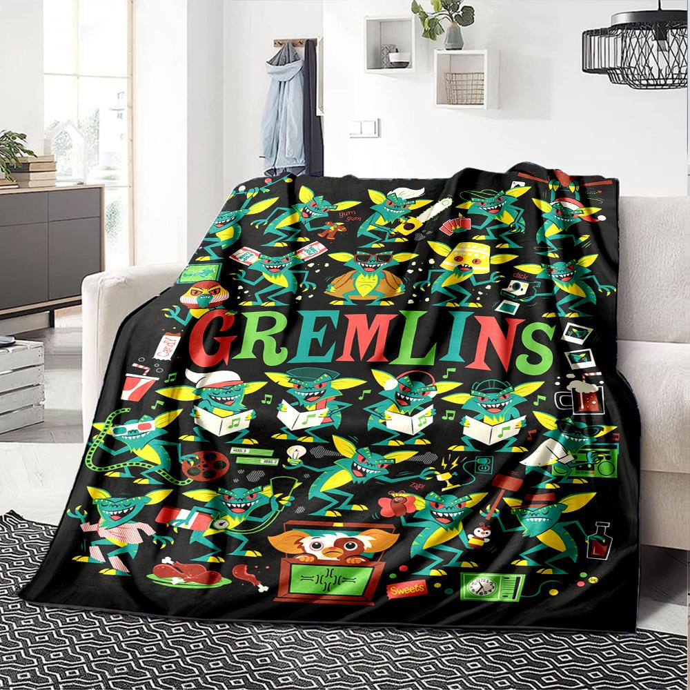 Gremlins Blanket Durable Comfort Suitable for Sofa Couch Picnics for All Occasions Modern Style Gifts For Family Or Friends