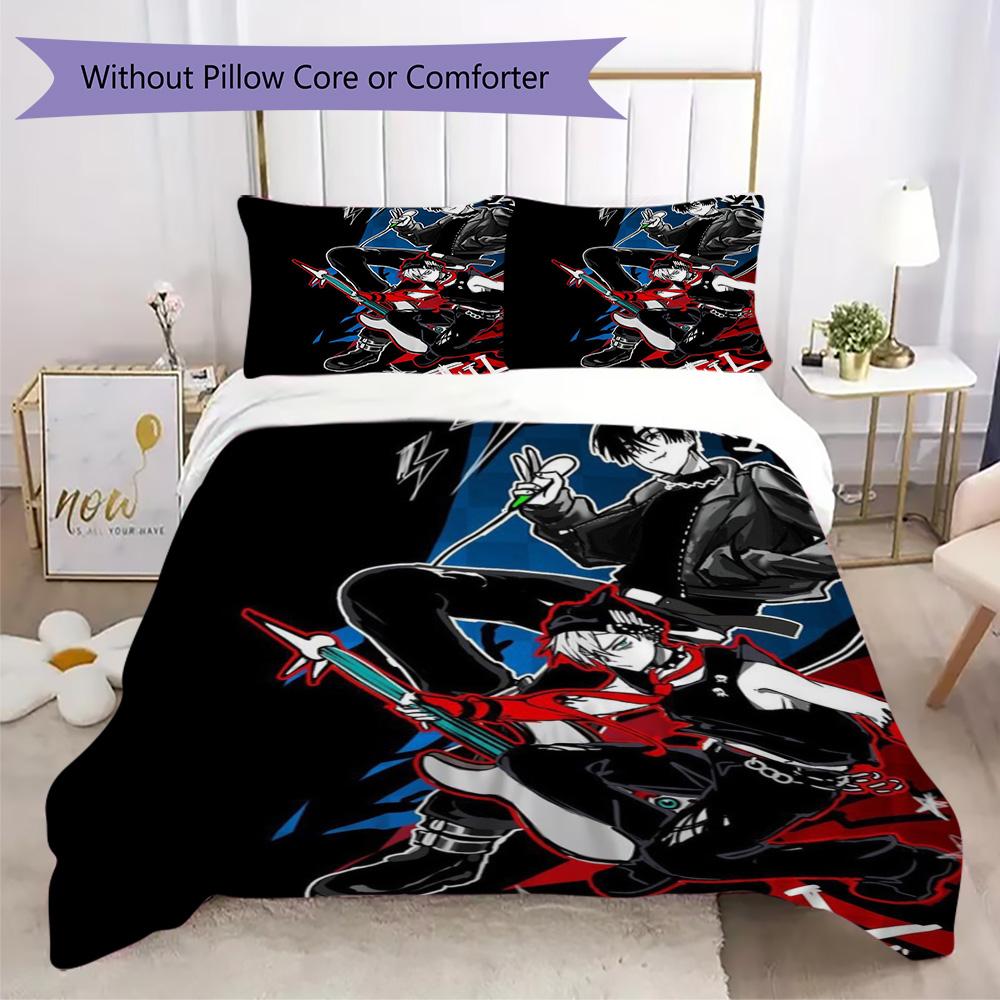 Anime-inspired "Till I" Pattern Bedding,Quilt Set Quilt Cover Pillowcase Home Birthday Gift (1*duvet cover+2*pillowcase,without core)XSJT0917283