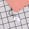 Black White Star Moon Keychain Pair Friendship Key Chain Pendant Couple Phone Charm Decoration for Key Bag Backpack