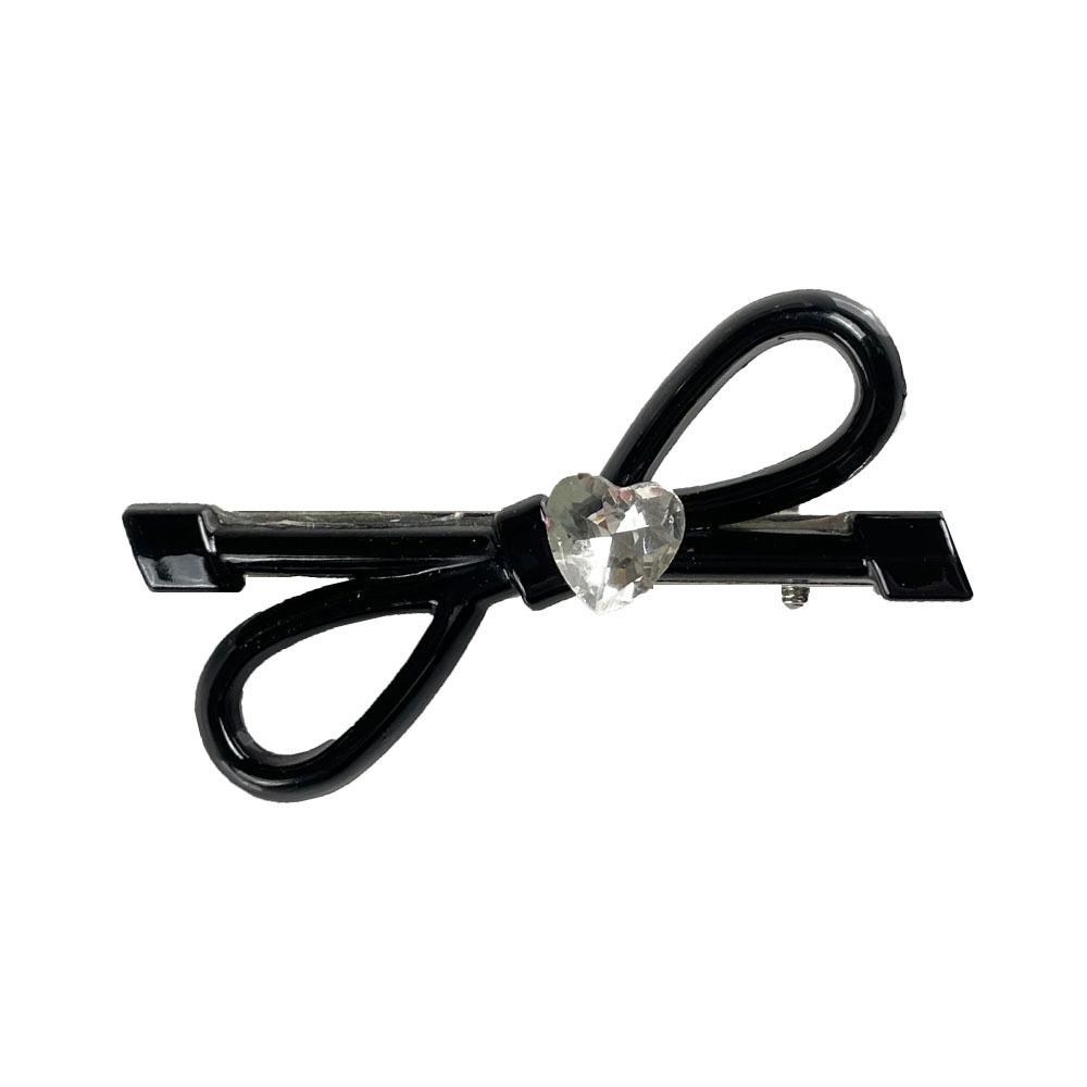 New Ins Wind Clip Sweet Cool Bow Hair Clip Side Senior Sense Hair Card Rhinestone Duckbill Clip Hair Accessories Headwear