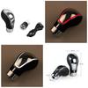 Versatile And Ergonomic Pu Leather Shift Gear Lever Knob With Luminous Touch Activated Features