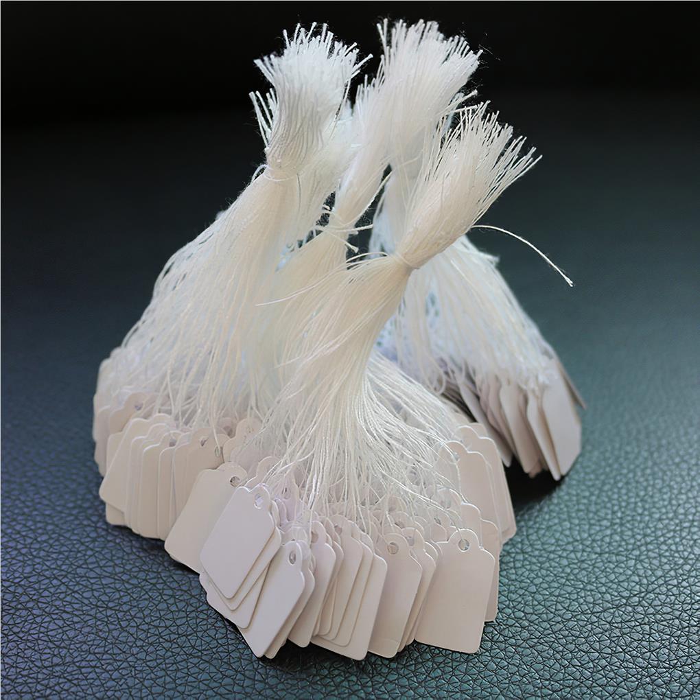 500 Pieces DIY Gift Paper Tags Gifts Hanging Adorn Multipurpose ple Style Solid Color Blank Label Decorating Accessories