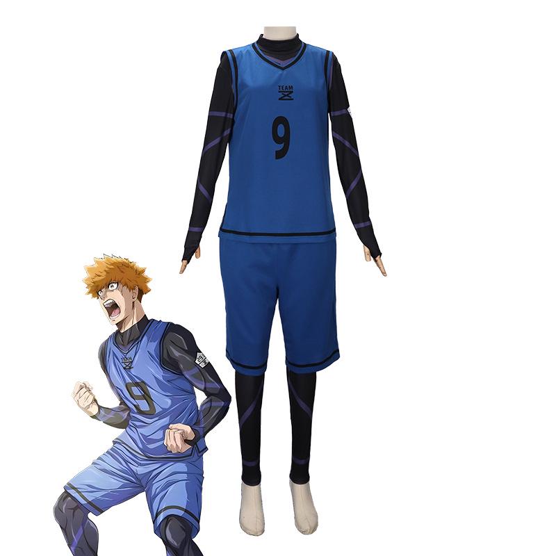 Blue Lock Anime Cosplay Jersey: Kiyoshi Ichi, Meguru Bachira, Hyoma Chigiri, Rensuke Kunigami