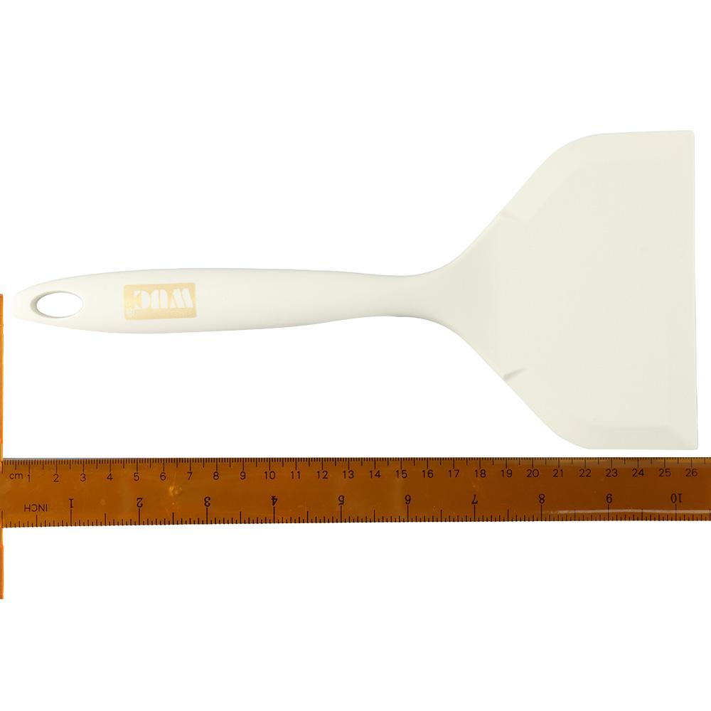 new Silicone Pot Spatula White Non-Stick Omelette Turner Pancakes Shovel Fried