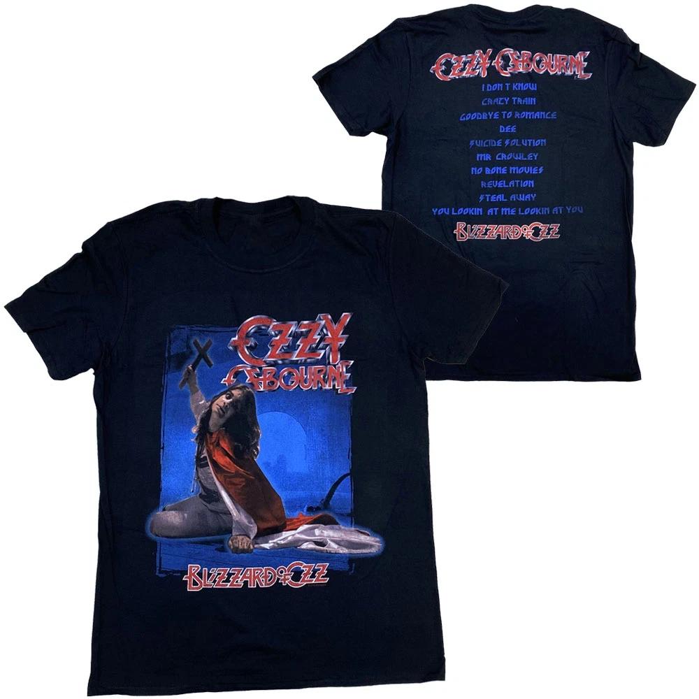 

OZZY OSBOURNe BLIZZARD OF OZZ TRACKLIST Unisex Cotton T-shirt S-4XL High-end Luxury Is for Both Men and Women Top Y2k 4XL