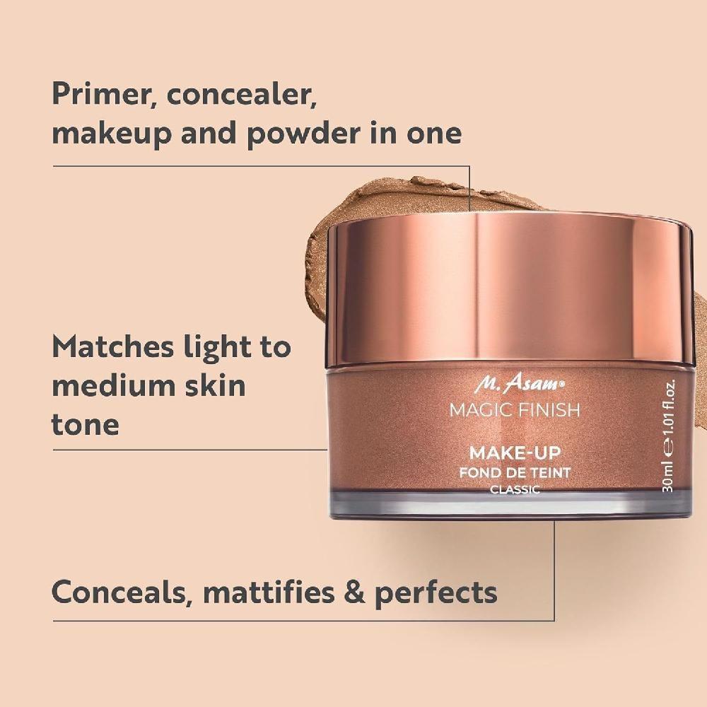 M.Assam Magic Finish Makeup Mousse 4-in-1, 1 Piece, 30ml