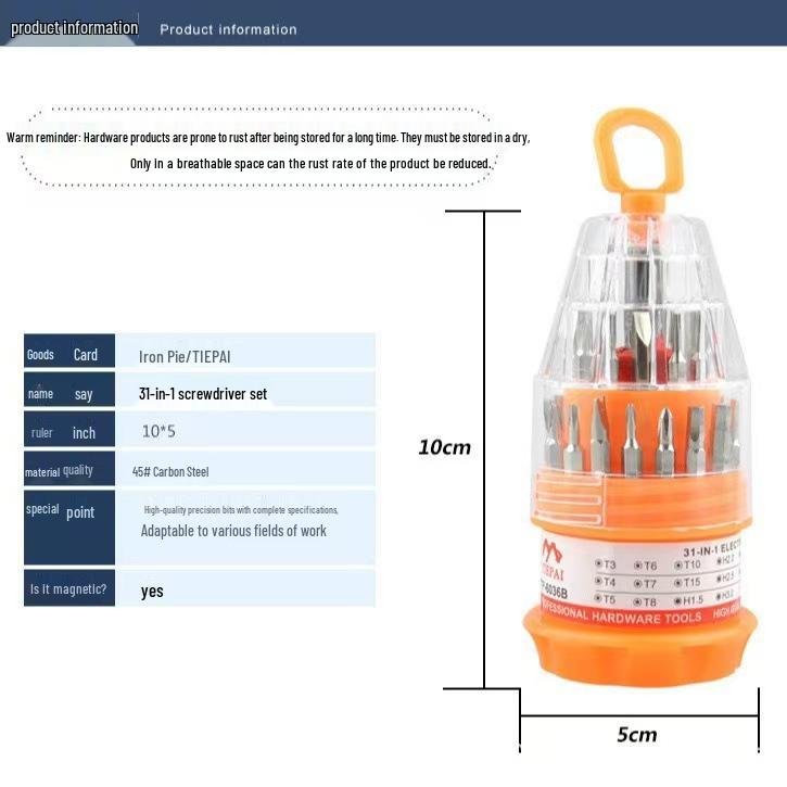 31-in-1 Multifunctional Screwdriver Set for Appliance Repair