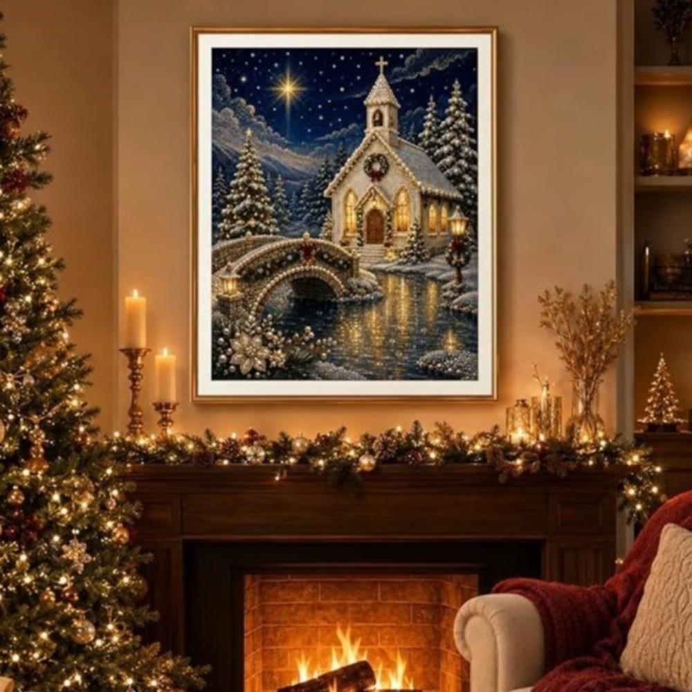 Nativity Scene Religious Pearl Painting Kit Sparkle Halloween Beaded Craft Set  Beginner