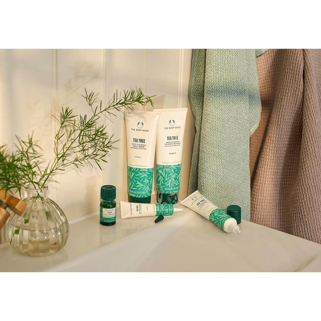 The Body Shop Teebaum Hautklärendes Feuchtigkeitsfluid 40ML Packung Für fettige, unreine Haut Vegan Mattierend