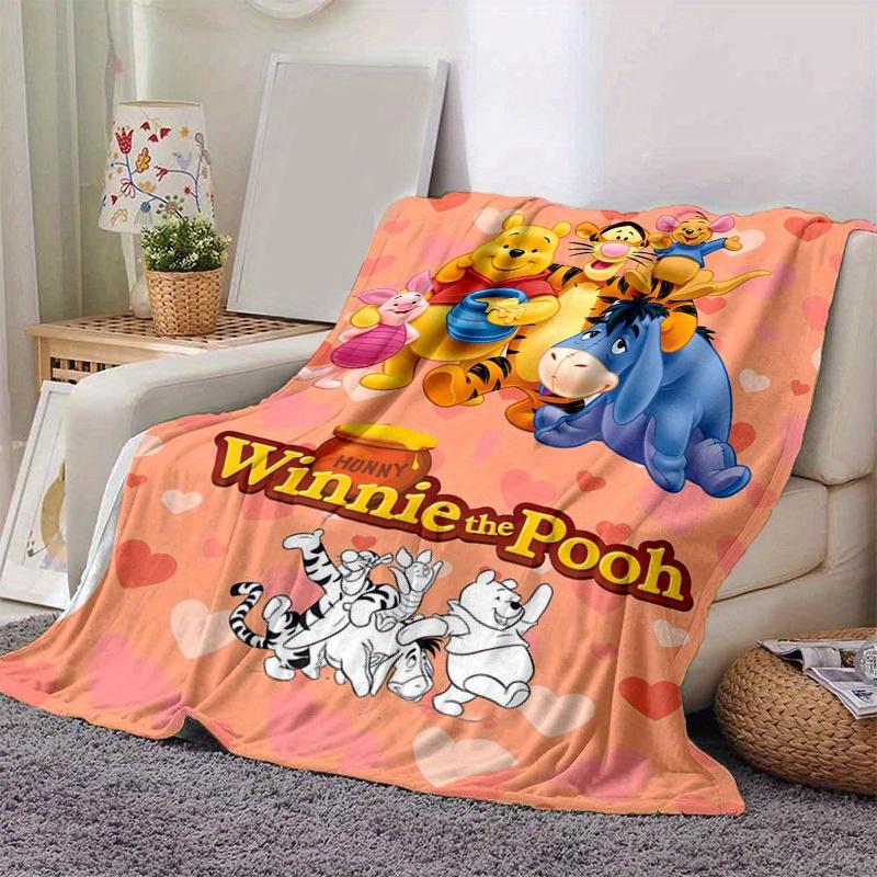

1pc. Cute Winnie The Pooh Cartoon Blanket, Soft Throw Blankets, Warm Cozy Bedding Cover for Couch Sofa Bedroom Living Room, Perfect Gift for 100x150cm