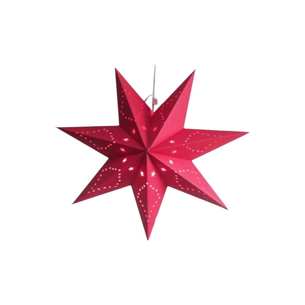 Hollow Out Christmas Hanging Decoration DIY Christmas Tree Ornament Paper Star Pendant Christmas