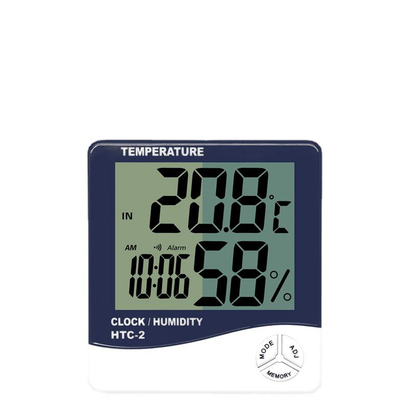 HTC Waterproof Indoor/Outdoor Thermometer Hygrometer with Dual Temperature Display and Probe