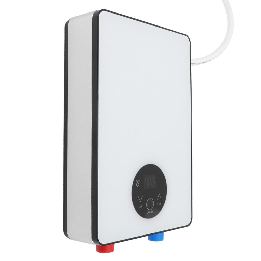 6500W Instant Tankless Electric Mini Water Heater Digital Touch Screen Smart Thermostat Water